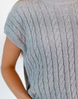 Halston Cable Knit Top