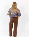 Vickie Embroidered Floral Top