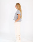 Halston Cable Knit Top