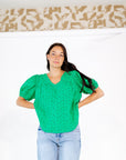 Aubriella Eyelet Lined Top