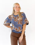 Vickie Embroidered Floral Top