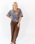 Vickie Embroidered Floral Top