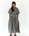 Nyx Pleated Gingham Dress