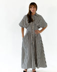 Nyx Pleated Gingham Dress