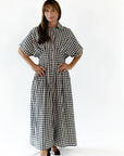 Nyx Pleated Gingham Dress