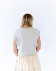 Peyton Raw Edge Cardigan · Grey