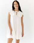 Larose Oversized Collar Shift Dress