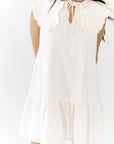 Larose Oversized Collar Shift Dress