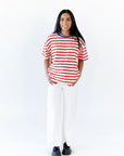Bardot Boxy Striped Tee