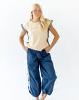 Starla Button Back Top