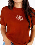 Lucky Horseshoe Knit Top