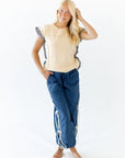 Starla Button Back Top