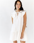 Larose Oversized Collar Shift Dress