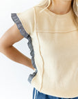 Starla Button Back Top