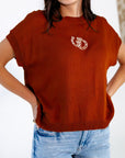 Lucky Horseshoe Knit Top