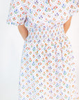 Sicily Vintage Floral Maxi Dress