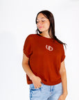 Lucky Horseshoe Knit Top