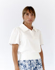 Estie Collared Polo · White