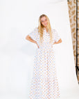 Sicily Vintage Floral Maxi Dress