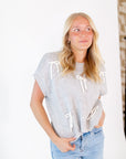 Ayla Bow Embellished Top