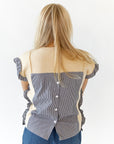 Starla Button Back Top