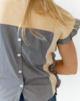 Starla Button Back Top