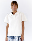 Estie Collared Polo · White