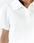 Estie Collared Polo · White