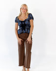 Emi Plaid Peplum Top