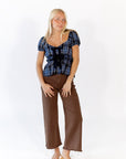Emi Plaid Peplum Top