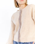 Hadley Plaid Seam Cardigan