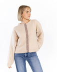 Hadley Plaid Seam Cardigan
