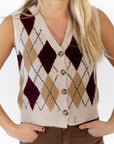 Rambler Argyle Knit Cardigan