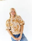 Bibi Floral Embroidered Top