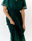 Ilena Embroidered Chiffon Midi Dress