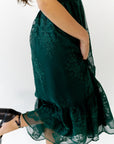 Ilena Embroidered Chiffon Midi Dress