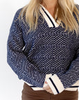 Yura Notched Neckline Sweater