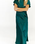 Emerald City Silk Dress