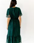 Ilena Embroidered Chiffon Midi Dress