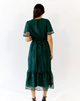 Ilena Embroidered Chiffon Midi Dress