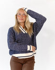 Yura Notched Neckline Sweater