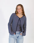 Martha Striped Cardigan Set