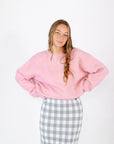 Jordan Gingham Pencil Skirt