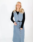Virginia Button Down Skirt