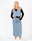 Virginia Button Down Skirt