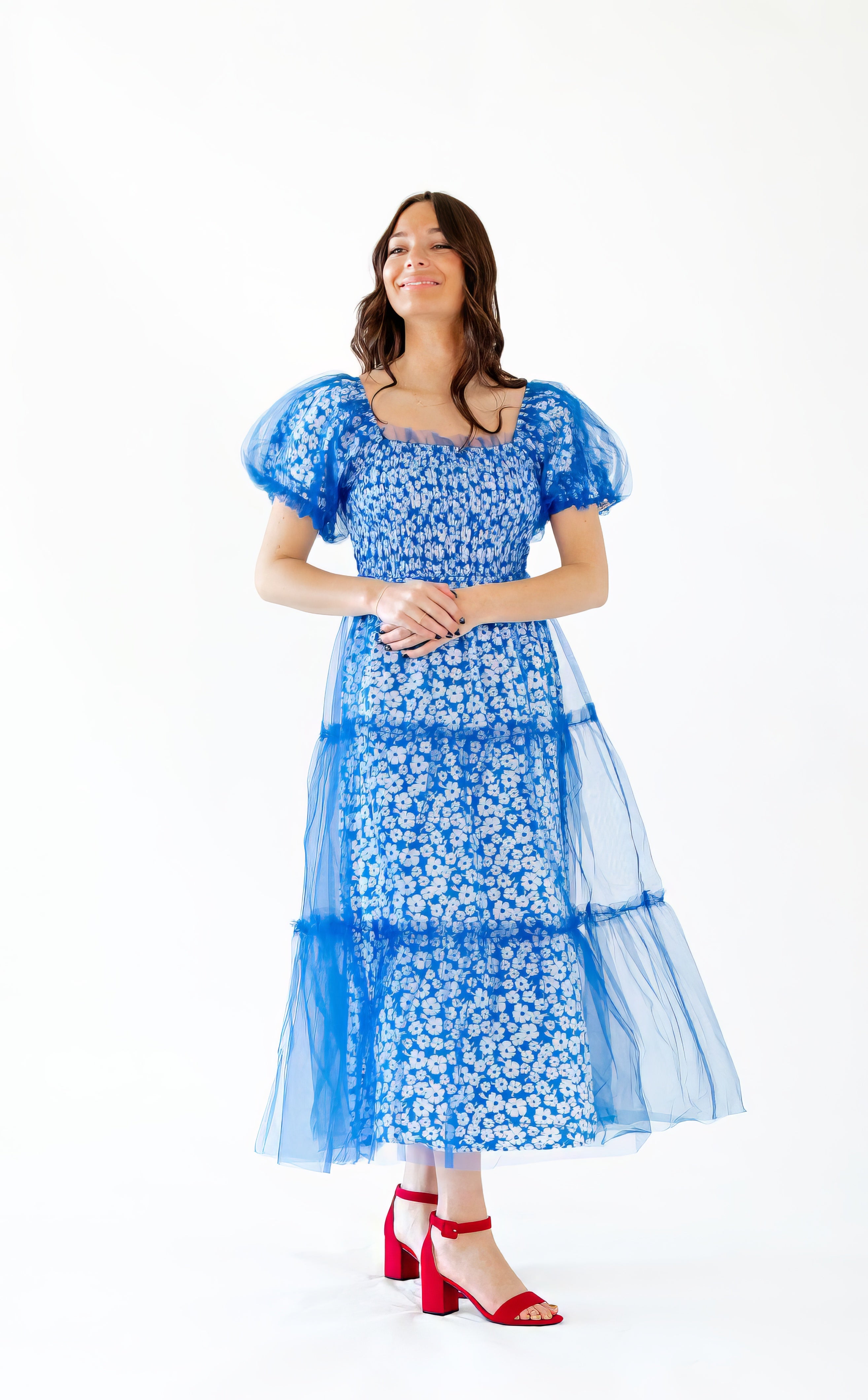 chinese dress ladies Serina Mesh Maxi Dress – Twirl Boutique