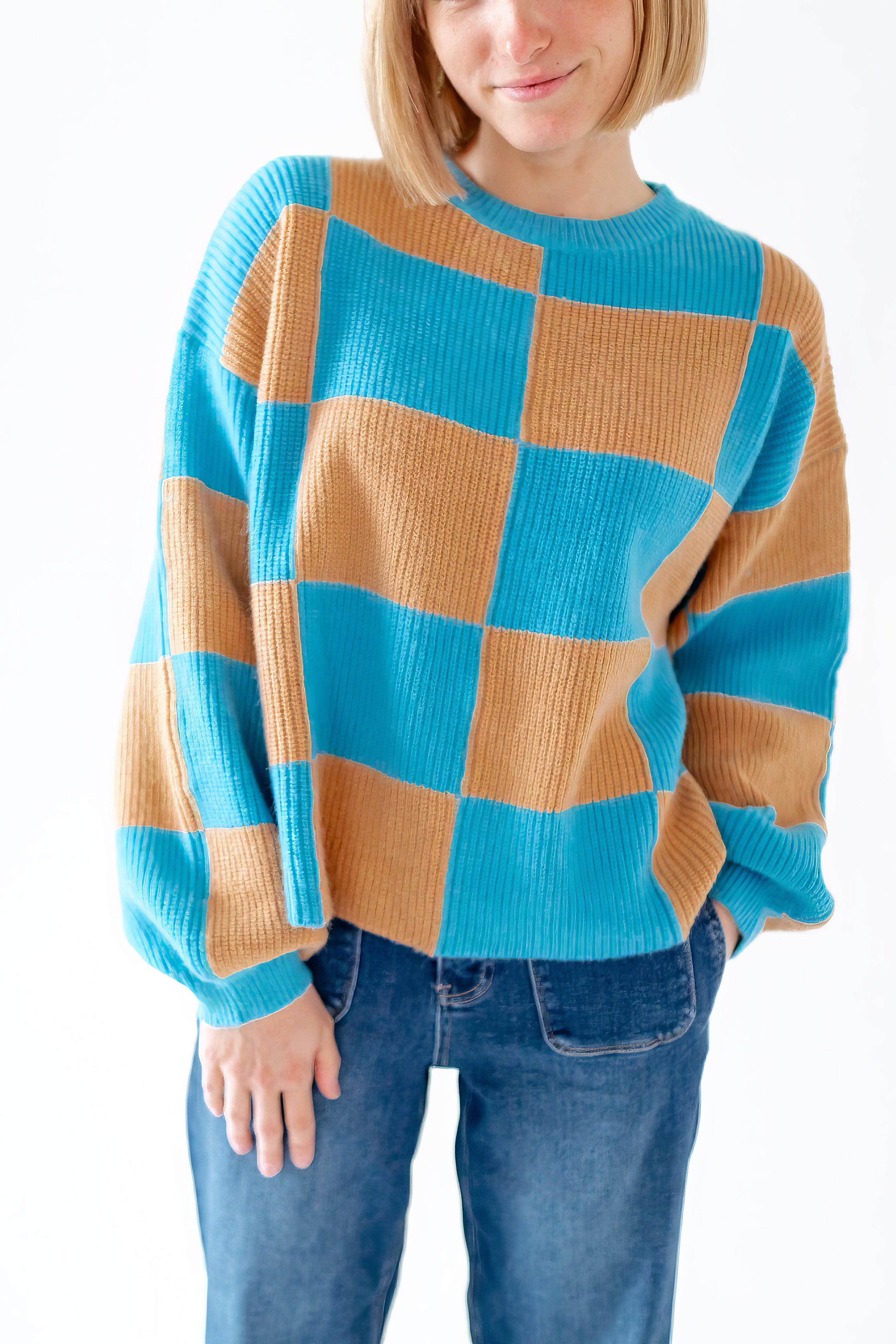 Devereux Checkered Sweater