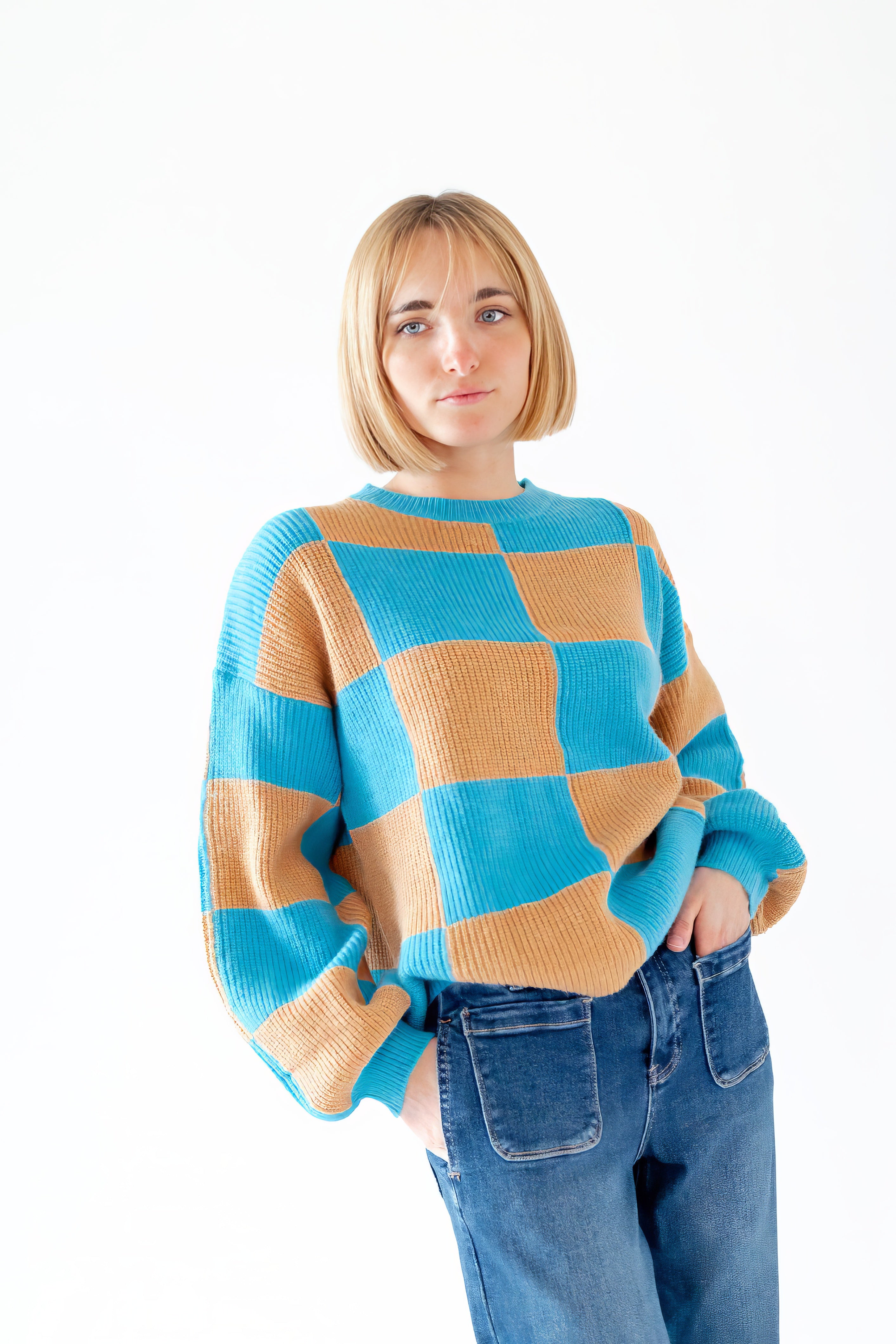Devereux Checkered Sweater