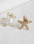 Asymmetric Starfish Earrings