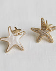 Asymmetric Starfish Earrings